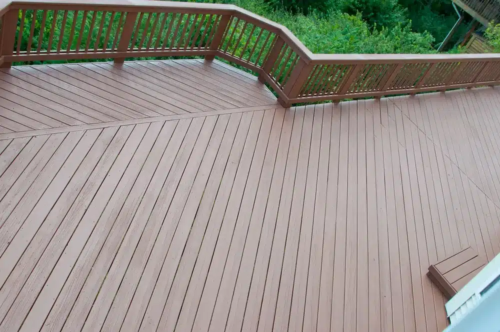 outdoor living brown composite deck