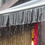 wet awning, rain protection